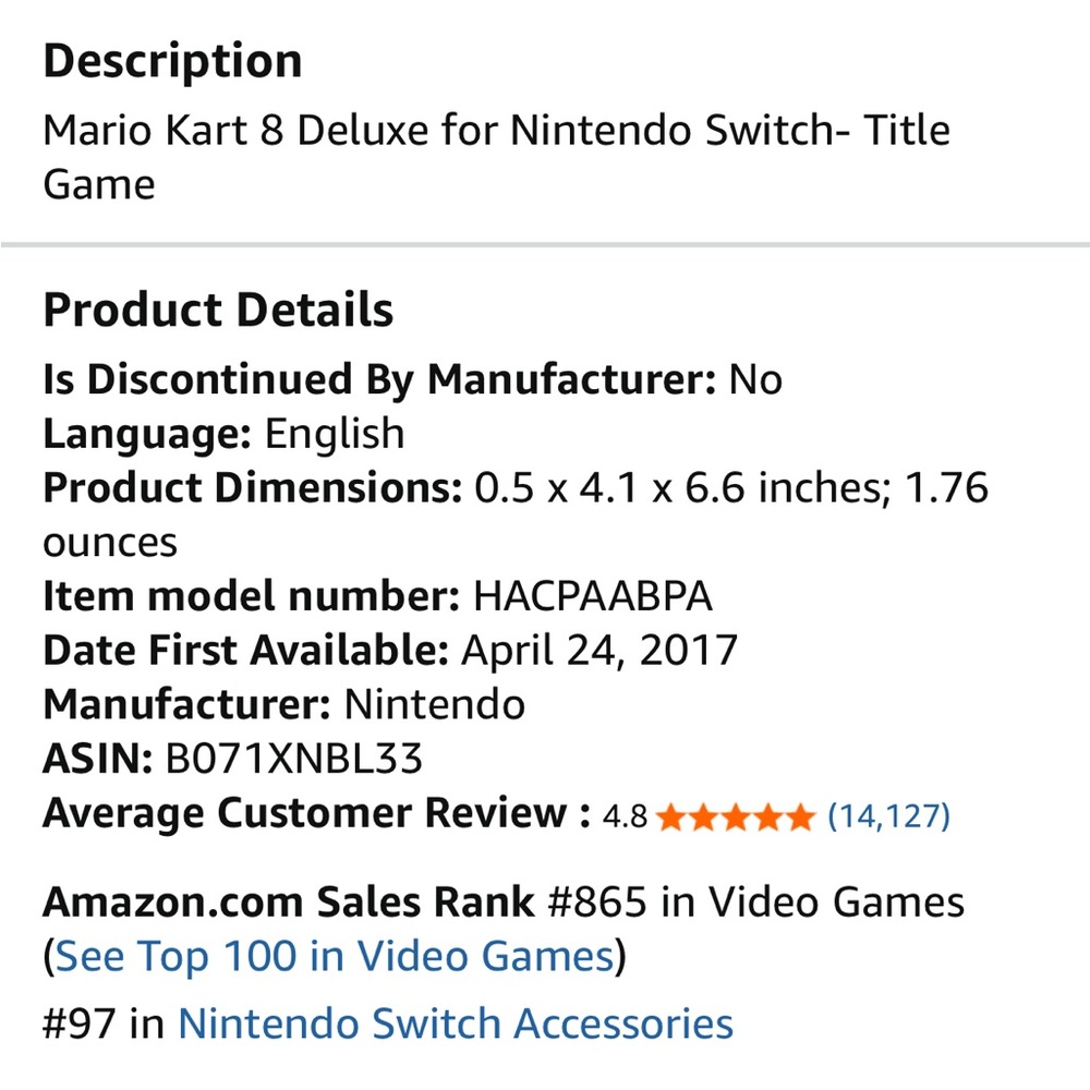 Nintendo Switch Game-Mario Kart 8 Deluxe - Picture 10 of 10